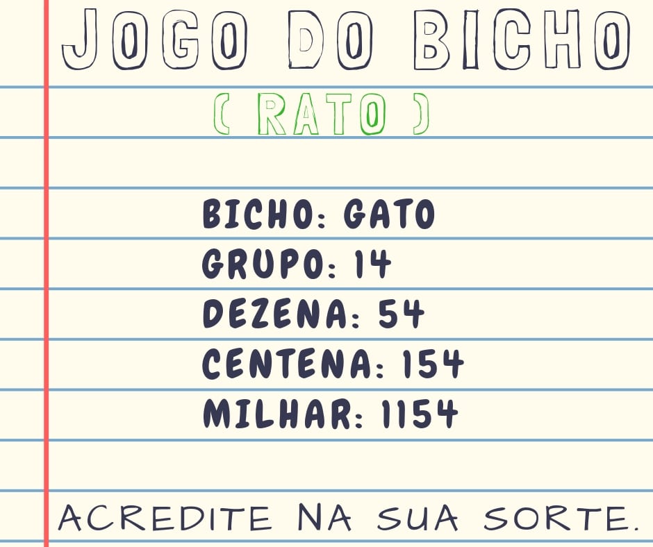 Sonhar com rato jogo do bicho